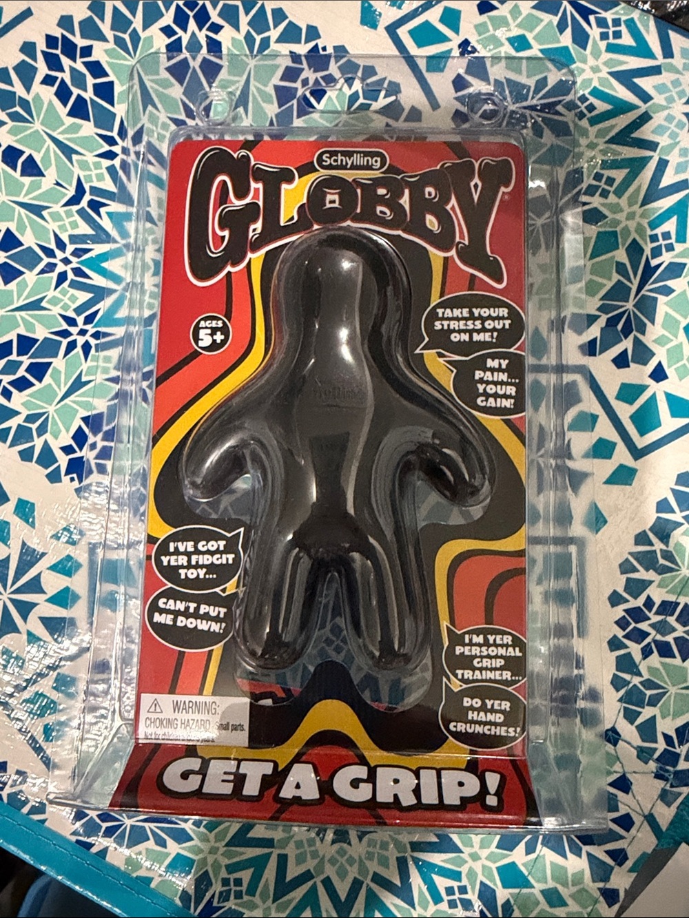 Schylling (NeeDoh brand) Globby Stress Toy - Black